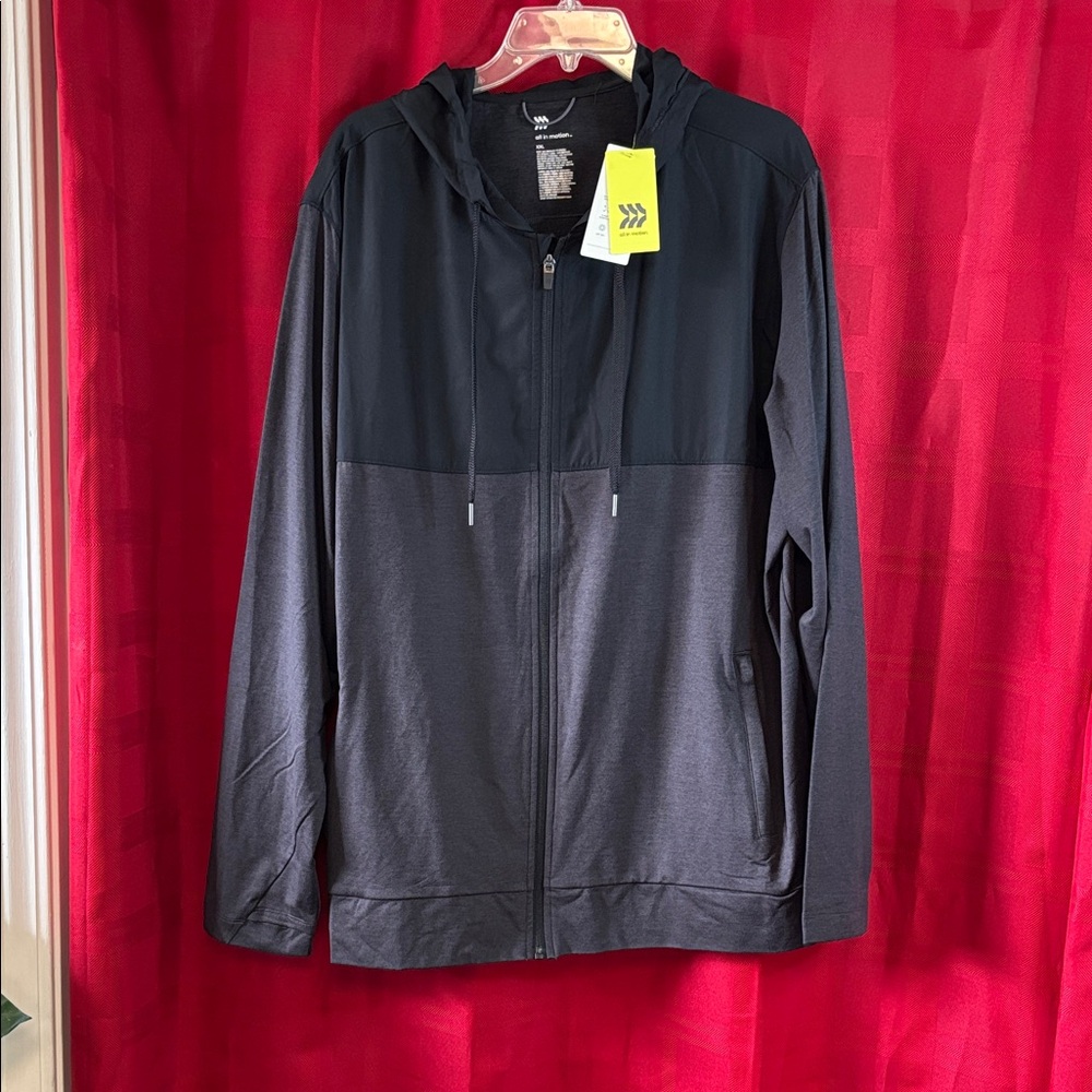 All in Motion Black and Gray Lightweight Jacket